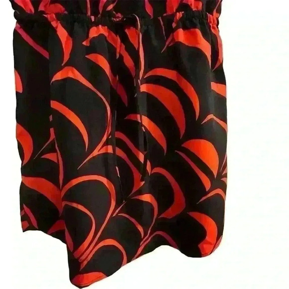 Gap Women's Sleeveless Tie Waist Dress Size M red and black Knee Length - Picture 9 of 9